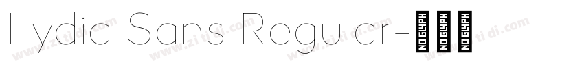 Lydia Sans Regular字体转换